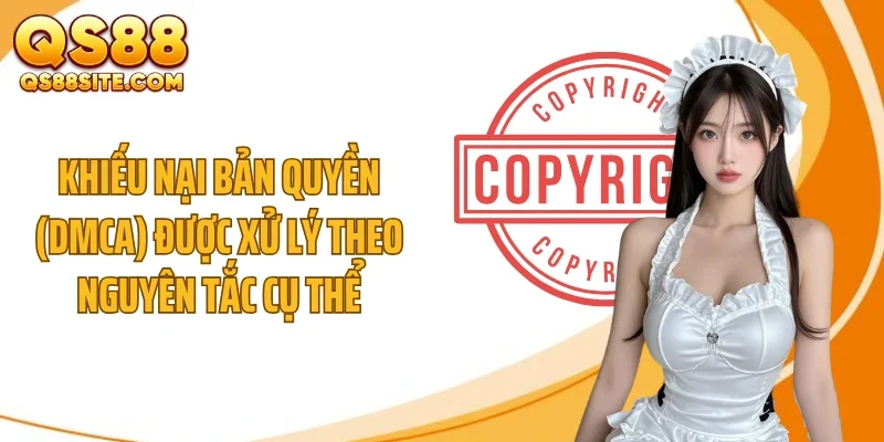 Khiếu nại bản quyền (DMCA) được xử lý theo nguyên tắc cụ thể