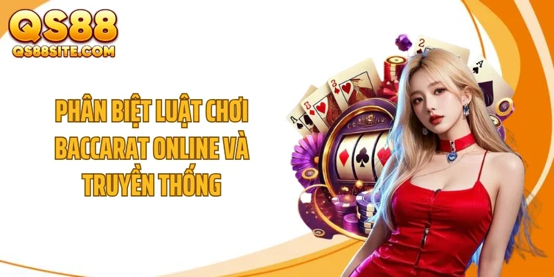 Phân biệt luật chơi baccarat online và truyền thống