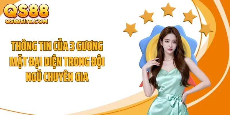 thong tin cua 3 guong mat dai dien trong doi ngu chuyen gia Thông tin của 3 gương mặt đại diện trong đội ngũ chuyên gia
